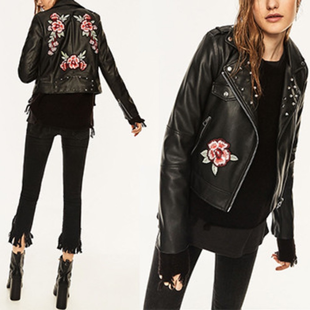 IMPERIAL black leather Women’s jacket.Size 4. Excellent condition.